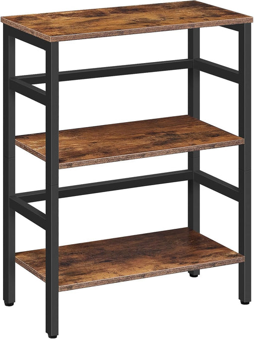 23.6Inch 3Tier Bookcase Industrial Frame Storage Display