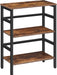 23.6Inch 3Tier Bookcase Industrial Frame Storage Display