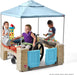 All around Playtime Patio with Canopy Playset – Shaded Outdoor Playhouse for Kids with Realistic, Interactive Features, Room for Multiple Toddlers to Play – Dimensions: 60" H X 47.5" W X 47.5" D