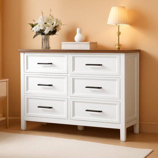 Farmhouse Dresser TV Stand BuiltinPowerOutletWithAdditionalStorage