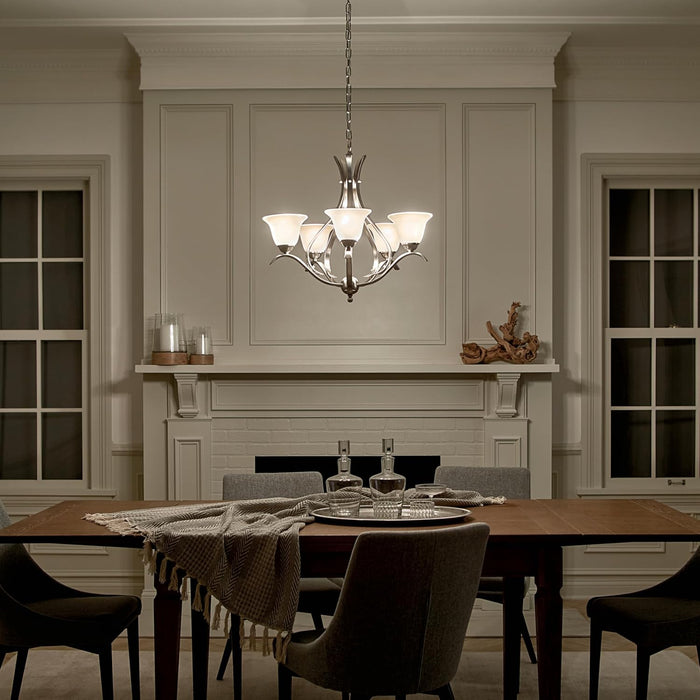 Dover 5-Light Chandelier, Brushed Nickel