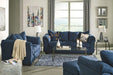 Plush Loveseat - Dark Blue