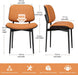 Dining Chairs Set of 2, Mid-Century Modern Kitchen Chairs, Orange