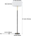 Contemporary Two Bulb Standing Floor Lamp Dimmable