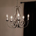Dover Five Light Chandelier Brushed Nickel TwentyFourInch