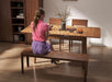 40"-52" Solid Wood Extendable Dining Tables for 2-6 Walnut