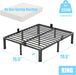 14 Inch King Metal Bed Frame with Rounded Corner,Mattress Retainer