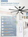 Commercial Grade Aluminum Ceiling Fan With Controller