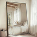 Large Mirror Full Length 72"X44",Oversized Floor Mirror with Stand