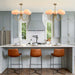 Luxurious Pink Glass 5-Light Pendant Ceiling Light