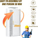 Lockable Metal Locker Cabinet Narrow White Storage