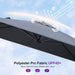 Poolside Shade Umbrella 8' X 8' Low Seating Areas Grey | Perfect Poolside Shade, Raise & Lower Canopy, Adjustable Tilt, Poolside Design, Lower Shade Coverage for More Cooling Comfort