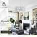 Chrome Crystal Chandelier Ceiling Mount Fixture Light