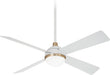 Minka Aire 54 Inch Led Ceiling Fan With Brass Trim