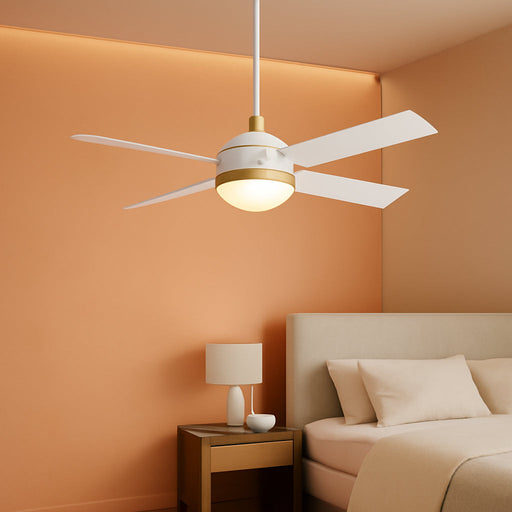 Minka Aire 54 Inch Led Ceiling Fan With Brass Trim
