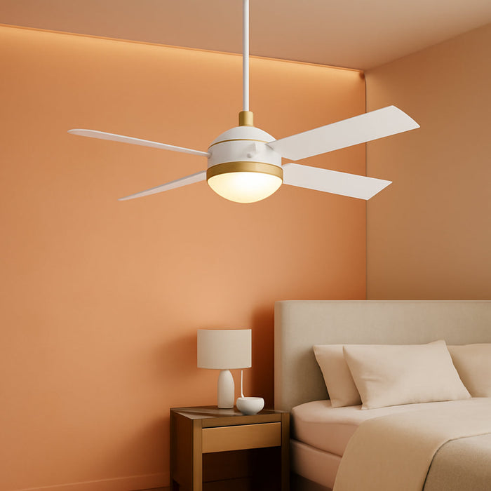 Minka Aire 54 Inch Led Ceiling Fan With Brass Trim