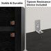Industrial Bookshelves and Bookcases with Doors 11.8 in Depth Set of 2 Floor Standing 5 Shelf Display Storage Shelves Bookcase Home Decor Furniture for Home, Office, Living Room, Bedroom