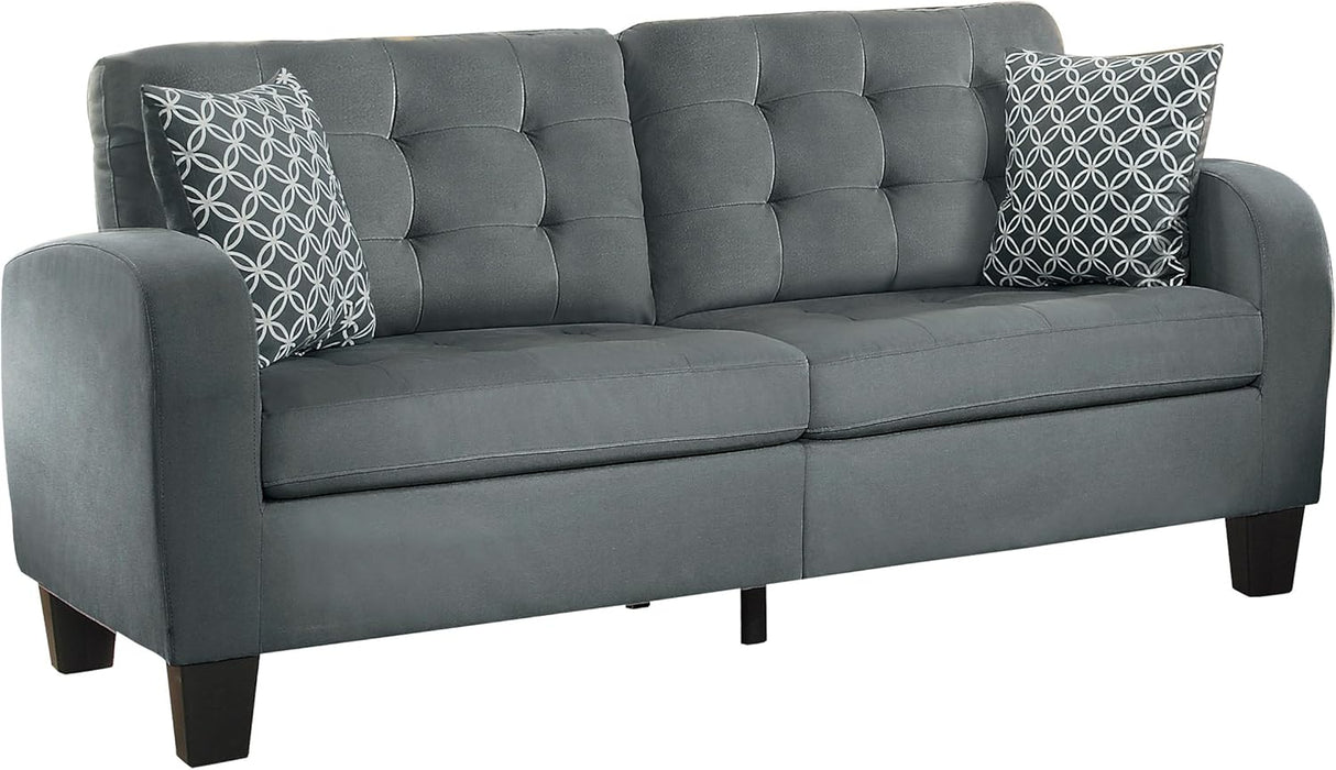 Modern Gray Fabric Sofa - Sinclair