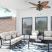 Tropical Bronze 52 Inch Ceiling Fan With Remote