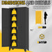 75 Inch IndustrialGrade BlackSteel Storage Cabinet Pro