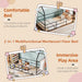Twin Floor BedFrame Montessori HouseBed Guardrails