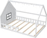 Full Size Montessori Floor Bed LEDIlluminated White