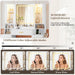 White Makeup Vanity Desk With LED IlluminationPlus