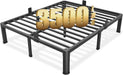 14 Inch King Metal Bed Frame with Rounded Corner,Mattress Retainer