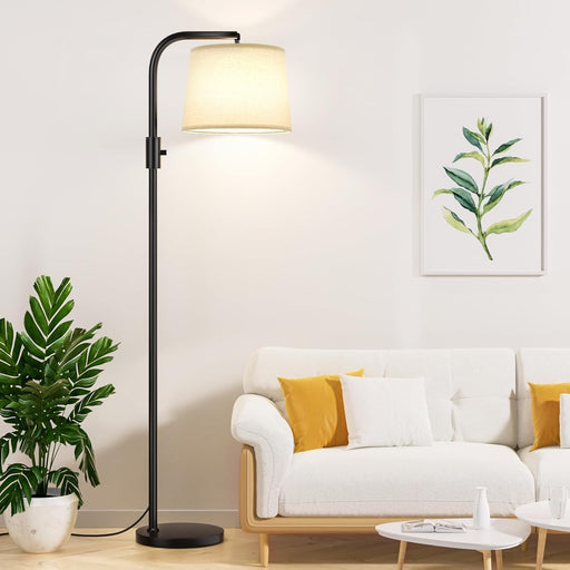 𝐅𝐮𝐥𝐥𝐲 𝐃𝐢𝐦𝐦𝐚𝐛𝐥𝐞 Floor Lamp - Floor Lamps 9W 𝐋𝐄𝐃 Light Bulb Included, Standing Lamps for Living Room with Adjust Head, Modern Standing Tall Light Rotary Switch for Office
