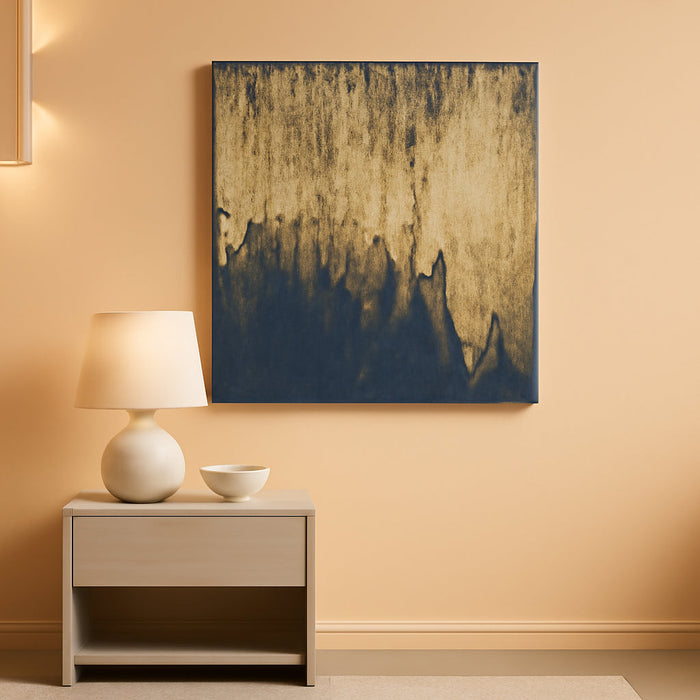 Art,30X45Inch Wrapped Canvas Paintings Hand Painted Abstract Textured Artwork Abstract Portrait Wall Art in Charcoal Grey Gold Acrylic Painting Framed Ready to Hang