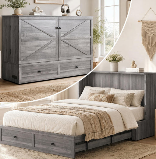 57Inch Murphy CabinetBedSeriesLine USBChargingPlus