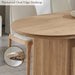 SixtyThreeInch Oval Dining Table Natural Oak Pedestal