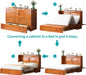 Queen Murphy Cabinetry Bed USB Charging ConsoleUnit