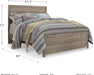 Signature Design by Ashley Culverbach Farmhouse Queen Panel Bed, Foundation or Box Spring Needed, Gray