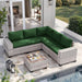 Outdoor Patio Furniture Set PE Wicker Rattan Outdoor Sectional Sofa