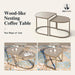 4-Piece Metal Patio Conversation Set, Swivel Chairs, Beige