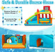 Inflatable Bounce House Water Slide 620W TurboBlower