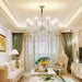 K9 Clear Crystal Chandelier 28InchDiameter 8Light Pendant