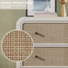 5 Drawer Tall Dresser for Bedroom, 47'' Rattan Dresser with Ample Storage, Boho Chest of Drawers, Thickened Curved Profile Design, Oak Dressers for Bedroom, Living Room