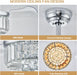 30" Chandelier Ceiling Fan with Light Crystal Modern Fandelier Reversible Ceiling Fan Dimmable Retractable Timer for Bedroom Dining Living Room Silver Chrome