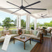 Black 120 Inch Reinforced Multipurpose Ceiling Fan