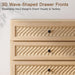 3 Drawer Dresser Set of 2 for Bedroom, 31.3" Wide Wooden Dresser