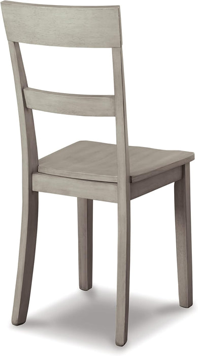 Loratti Modern Farmhouse 18" Weathered Wood Dining Chair, 2 Count, Gray