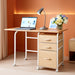 Foldable Laptop Desk with Drawers and Rolling Wheels - ShipItFurniture