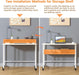 Folding Desk with Wheels and Storage for Small Spaces - ShipItFurniture
