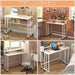 Folding Desk with Wheels and Storage for Small Spaces - ShipItFurniture
