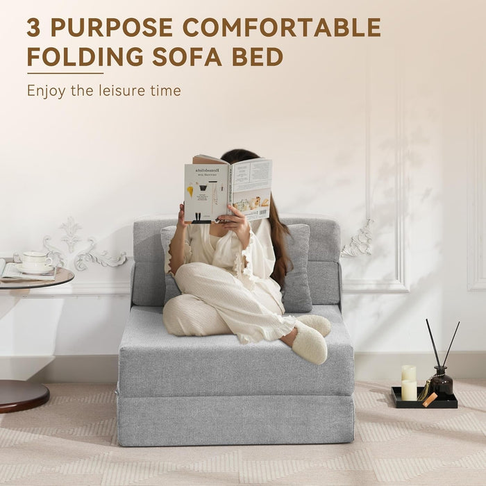 Folding Sofa Bed Convertible Couch with Memory Foam - ShipItFurniture