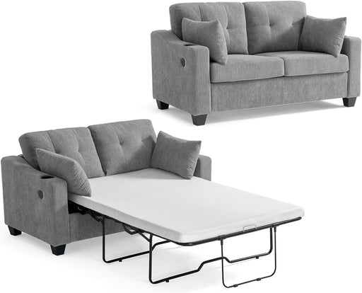 Full Size Pull Out Sofa Bed with USB Charging - ShipItFurniture