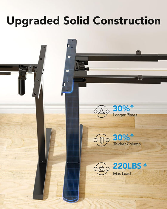 Heavy - Duty Adjustable Standing Desk Frame for Home Office - ShipItFurniture