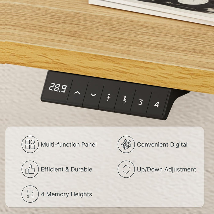 Height Adjustable Electric Sit Stand Desk for Home - ShipItFurniture